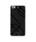 Casotec Zig-Zag Black Line Design Printed Silicon Soft TPU Back Case Cover for LeTV Le 1S 