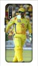 SARTOOLIYA Vivo Y19 Multicolor Plastic Ms Dhoni, Wallpaper Printed Water Proof Back Cover