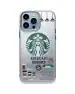 TREEMODA Luxury Starbucks Americano Coffee Silicone back case for Iphone 13 Pro Max.