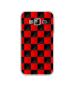 Casotec Red N Black Cubes Design Printed Silicon Soft TPU Back Case Cover for Samsung GALAXY J3