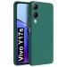 Fashionury Back Cover Case for Vivo Y17s | Camera Bump Protection | Matte Soft Silicon Flexible | All Side Shock Proof Rubberised Back Case Cover for Vivo Y17s (Green)