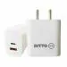 Ditto Hub 25 W PD Multiport Mobile Charger (White Colour PD+QC Adapter for IPHONE and Android Mobiles, CABLE NOT INCLUDED)