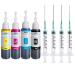 TRENDVISION Refill Ink & 4 Syringe for Printers 745, 745S, 745XL, 746, 746S, 746XL & Pixma MG2470, 2570, 2570S, TS 207 307 3170 3170S 3177S, PIXMA iP2870s, MG2570s, MG2577s, MG3070s, TS207 (100 ml)