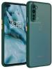AmericHome OnePlus Nord, AC2001, AC2003 Dark Green, Smoke Plastic, Rubber, Polycarbonate Shock Proof Mobile Back Cover