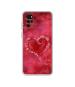 Casotec Heart Design Printed Silicon Soft TPU Back Case Cover for Motorola Moto G22 4G