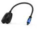 BlueRigger Toslink Digital Fiber Optic Audio Splitter 1 Male Input 2 Female Output - 0.49 ft