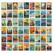 CodersParadise 54 Pcs 4x6’’ Size - Travel City Posters Collage Kit For Wall, Trendy Cities Travel Vintage Poster Set - Wall Collage Kit - Retro Popular Cities Poster