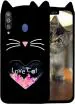 Aviaaz Samsung Galaxy M30 3D Black Rubber Back Cover