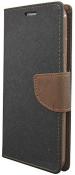BINTAGE Flip Cover for Lenovo A7000 (Brown, Black, Pack of: 1)