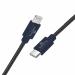 Amkette Black Type C to iPhone (8 Pin) PD Fast Charge & Sync Cable - 20W