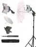 Sonia B4 Continuous Video Light Kit with 9 ft Light Stand B4 Sungun 1000W Halogen Tube B-Bracket Umbrella Carry Bag for Photography Video