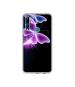 Casotec Neon Butterfly Light Abstract Shine Design Printed Silicon Soft TPU Back Case Cover for Huawei Y9 Prime