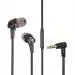 Macjack Black Wave 100 In Ear Wired Earphones With Mic, Volume Controls, Immersive Bass, Peak Noise Cancellation, 10mm Dynamic Drivers