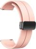 JOBINKA 20mm Smart Watch Strap with Metal Magnetic Lock Clasp,suitable for all 20mm watches Smart Watch Strap (Pink)