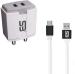 Shopbucket White Combo Of One Wall Charger And One Micro Usb Cable