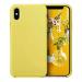 M Cart Dark Yellow Silicone Back Case Cover For Iphone Xs, Iphone 10, Iphone X