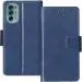 Frazil Faux Leather Case Flip Cover for Motorola Moto G62 5G with Foldable Stand & Cards Slots - Blue
