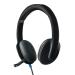 Logitech H540 Lightweight Wired On Ear Headphones (Black)