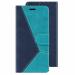 ClickCase Trendy Dual Shade Series For Samsung Galaxy S10 Lite Sky and Navy Blue Faux Leather Mobile Wallet Flip Cover