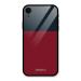 COVERS CART - Maroon and Navy Blue Glass Back Case for iPhone XR