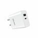 SALORA SSC-108, 20W Quick Charger QC 3.0 + PD, Dual Port USB A & C Type Smart Charger, Support All iOS & Android Devices (White)