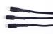 Urban Audio Black 3 in 1 Mobile Charging USB Cable for Smartphone