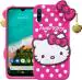 WEBKREATURE Mobile cover for Mi A3, 3D Cute Doll Hello Kitty Case (Pink, Grip Case)