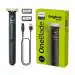 Philips OneBlade Hybrid Trimmer and Shaver with Dual Protection Technology for No Nicks and Cuts as Blade Never Touches Skin (New Model) QP1424/10