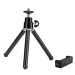 Adcom Mini Tripod with Smartphone Holder - Compatible with All iPhone & Android Smartphones