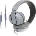 LAPLOMA Electronic Space Trane On Ear Wired Headphones, Grey Black Wired without Mic Headset (Grey, Black, On the Ear)