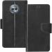 Frazil Faux Leather Case Flip Cover for Motorola Moto X4 with Foldable Stand & Cards Slots - Black