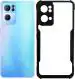 CarryWrap Back Cover for Oppo Reno 7 Pro 5G (Black, Transparent, Hard Case, Pack of: 1)