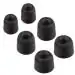 Crysendo Black Ear Tips Buds For Powerbeats Pro Tips (Pack of 6)