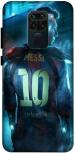 SARTOOLIYA Mi Redmi Note 9 Multicolor Plastic Messi Football Player Printed Water Proof Back Cover