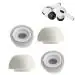 Crysendo Grey Eartips Airbuds Cover Foam Cushion For Airpods Pro Headphones