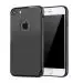 RUPELIK Soft Silicone with Anti Dust Plug Shockproof Slim Back Cover Case for iPhone 6S / iPhone 6 Black