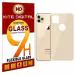 Kite Digital iPhone 11 Back Gold 5D/6D/11D Premium Tempered Glass Screen Protector Slim 9H Hard 2.5D (Pack of 2)