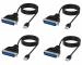 AdzMozi USB to Parallel IEEE 1284 Printer Cable Adapter - Pack of 4