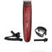Kemei KM-2013 Pro Cordless Trimmer for Men, Red