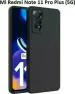 XOVO Back Cover for Redmi Note 11 PRO Plus 5G, mi Note 11 PRO Plus 5G (Black, Dual Protection, Silicon, Pack of 1)