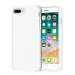 LIRAMARK Liquid Silicone Soft Back Cover Case for Apple iPhone 7 Plus / 8 Plus (White)