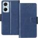 Frazil Faux Leather Case Flip Cover for Tecno Pop 6 Pro with Foldable Stand & Cards Slots - Blue