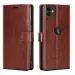 RUPELIK iPhone 12 Vintage Leather flip Case Cover| Inside TPU with Card Pockets Wallet Stand Magnetic Closure 360 Degree Complete Protection Vintage Flip Cover for iPhone 12 - Brown