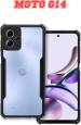 XOVO Back Cover for Motorola Moto G14 (Transparent, Dual Protection, Pack of 1)