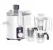 Havells Hexo 1000 watts 3 Jar Juicer Mixer Grinder with 2.5 Kg 100% Ball Bearing Copper Motor | 22000 RPM, 2Ltr Polycarbonate Jar, Metal Teeth Coupler | Color - White-Purple