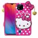 Fastship Silicone soft Hello Kitty with Pendant Case proper fit Back Cove for Realme C11 2021 - Pink