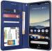 Unistuff Faux Leather Back Case Flip Cover for Nokia 7.2 with ID Card Slot | Foldable Kickstand | 2 Card Slot | 1 Cash Slot - Executive Blue, 62012