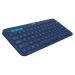 Logitech K400 Blue Wireless Bluetooth Keyboard For PC Mac Laptop Smartphone Tablet (27.9 X 12.4 X 1.6 Cm)