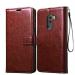 Clickaway Brown Plastic Flip Back Cover Case For Xiaomi Poco F1