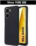 XOVO Back Cover for Vivo Y56 5G, VIVO Y56 5G (Black, Dual Protection, Silicon, Pack of 1)